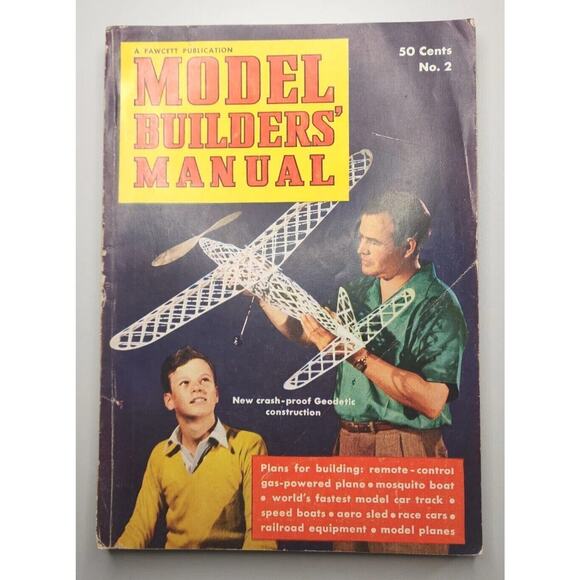 1941 Model Builders' Manual Magazine Fawcett Publication NO.2 - M597 - Picture 1 of 9